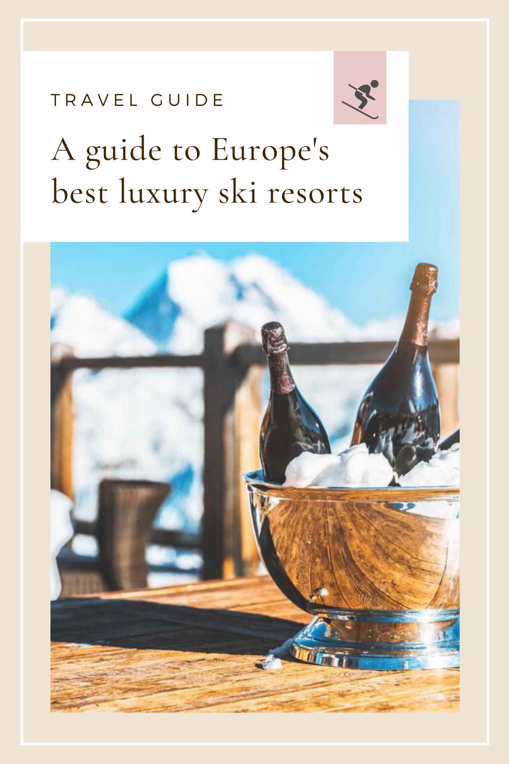 Luxury Ski Resorts Pin