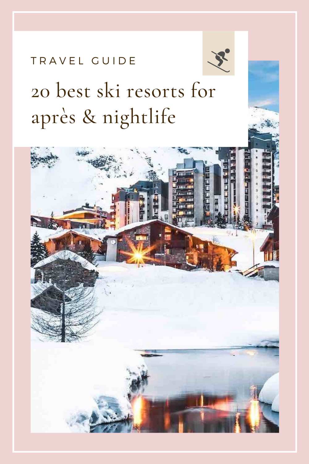 Apres Ski Resorts Pin