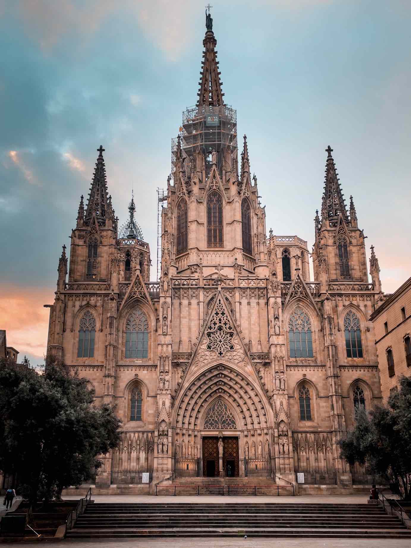 Barcelona Cathedral at Sunrise