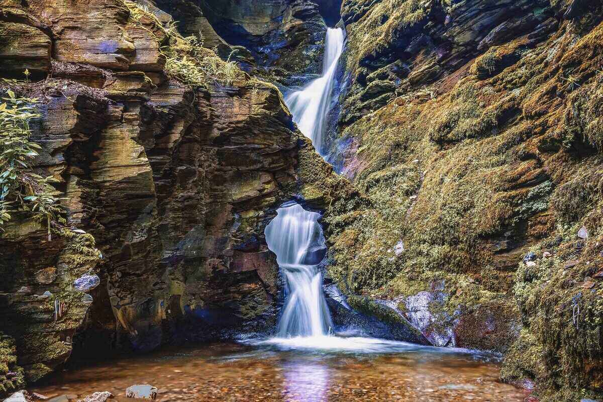 St Nectans Kieve Waterfall in Cornwall
