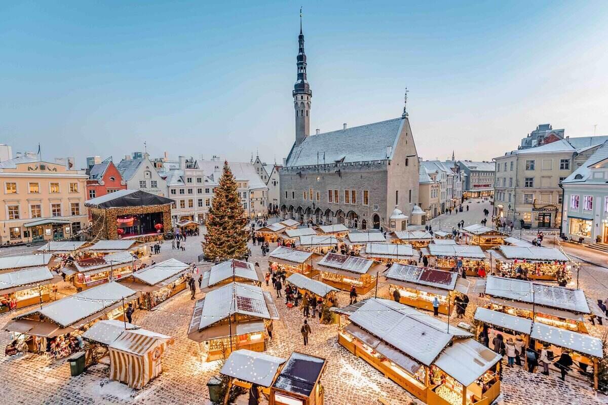 Traditional Estonian Christmas Market in Tallinn