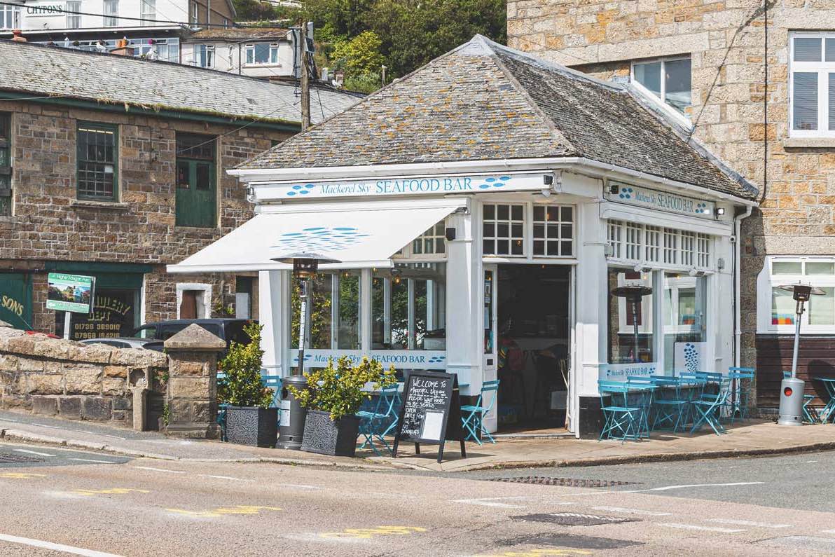 Mackerel Sky Seafood Bar in Cornwall