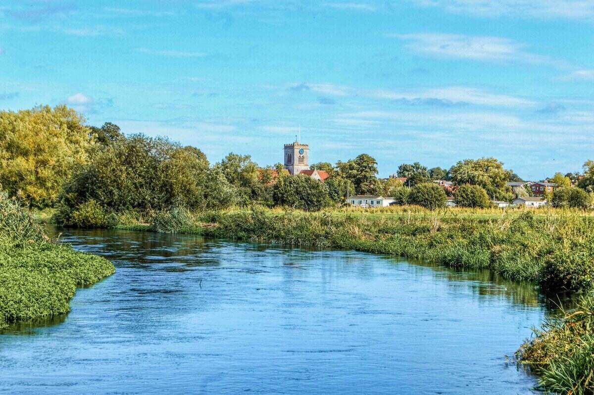 River Avon at Ringwood in early September
