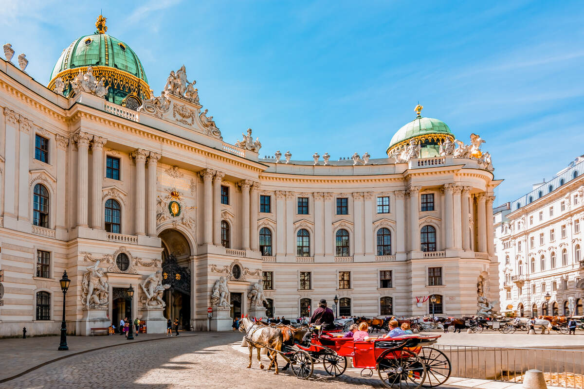Hofburg Palace on St. Michael Square in Vienna
