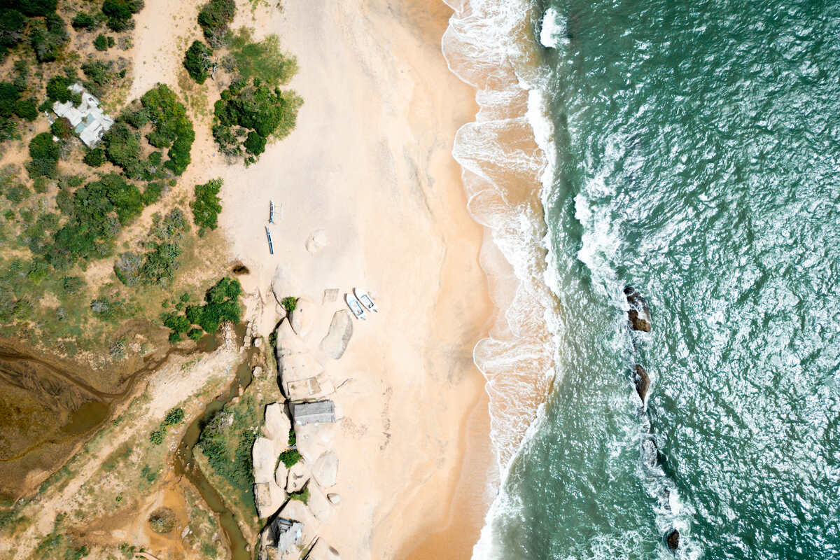 Drone Shot Beach at Hilton Yala