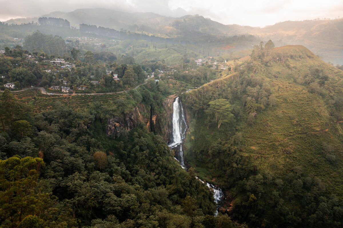 Waterfall near Nuwara Eliiya