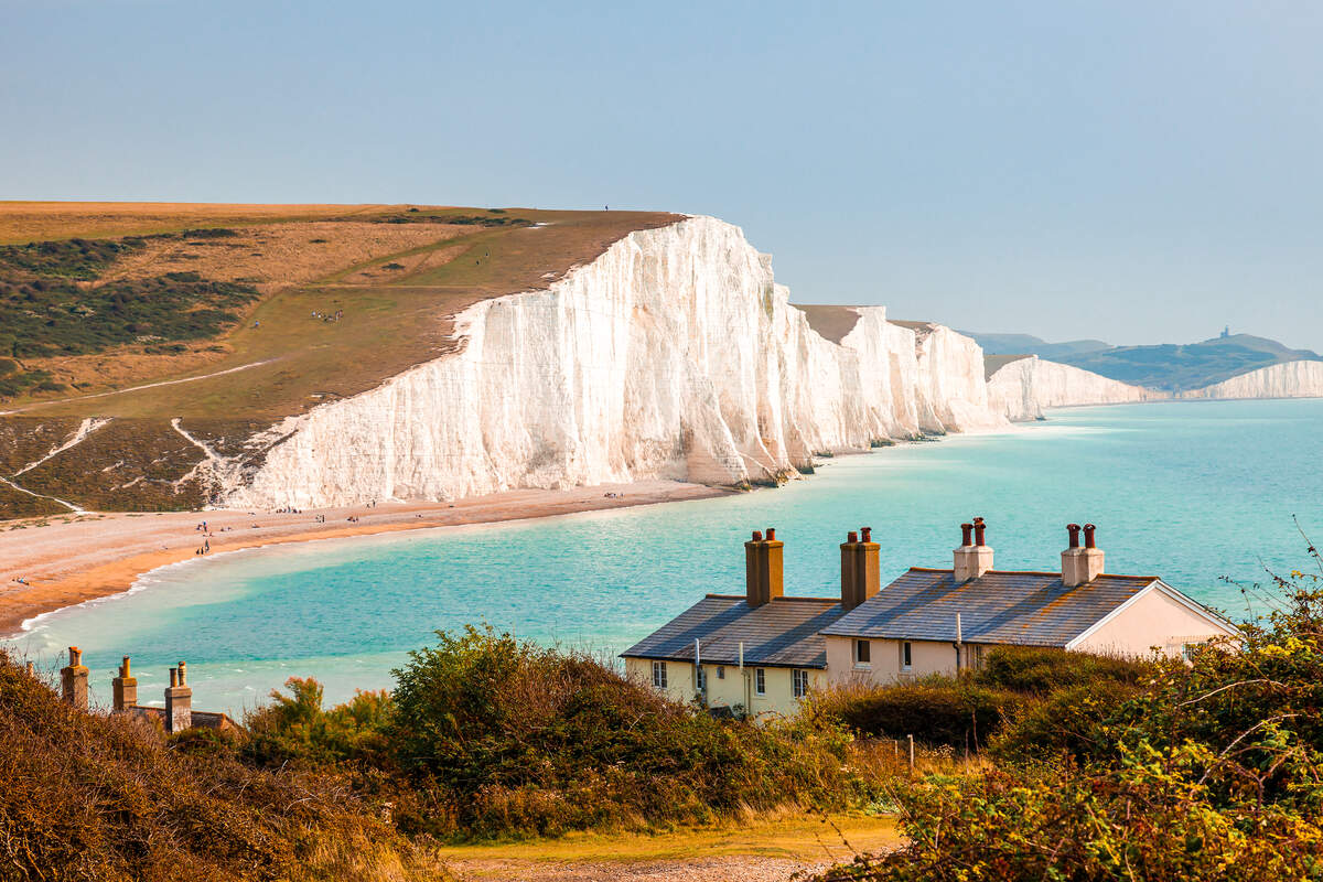 Seaford seaside town in Sussex UK
